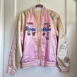 Angel Blue Bomber Jacket